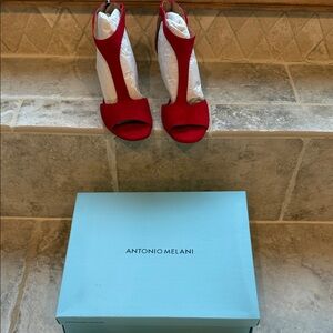 ANTONIO MELANI Vibrant Red Heels